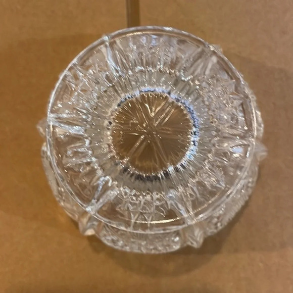 Vintage J.B. Higbee Glass Co., footed sauce dish “paneled thistle” , pre owned - Picture 3 of 4
